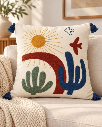 Punch Tufting Lüks Kırlent Kılıfı - v3