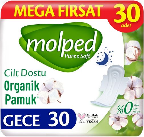 Pure Soft Gece 5x30 Adet Hijyenik Ped