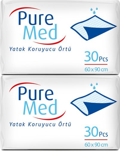 Puremed Yetişkin Yatak Koruyucu 60*90CM 60 Adet (2PK*30)