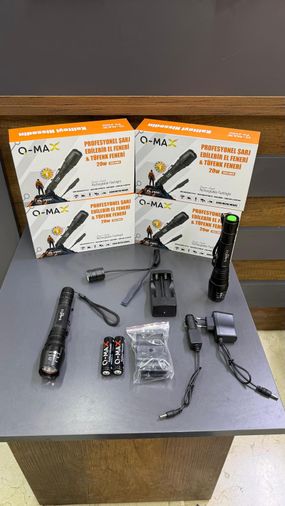 Q-Max Ps-2900 Şarjlı Avcı El Feneri 20W 3000 Lümen, Tüfek Bağlantılı, Su Geçirmez – Tam Set