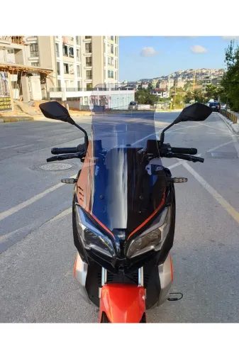QJ ATR 125 Ön Cam 2023-2026 Model 75cm Füme Renkli 4mm UZUN