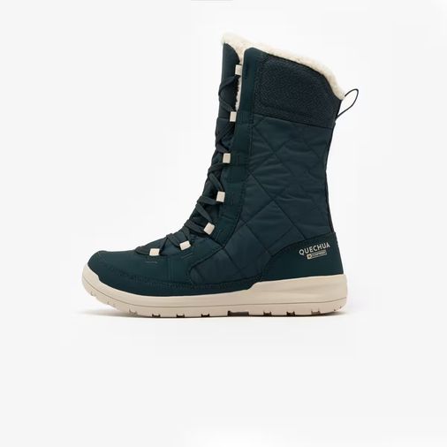 Quechua 8928697 Kadın Outdoor Kar Botu - Su Geçirmez - Yeşil - Nh500 High