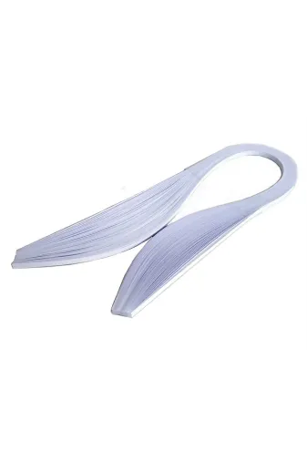 quilling 3mmx50cm-Beyaz Seti 3Mm Beyaz Renk Kağıdı - 100'lü