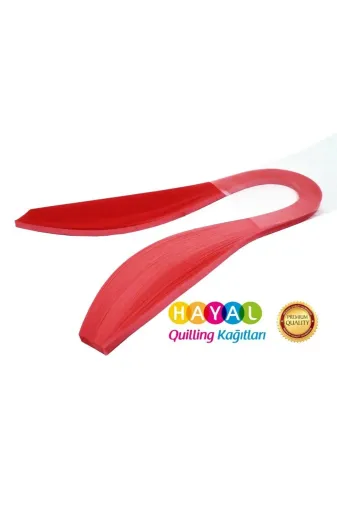 quilling quillingseti.com-kgd Seti 3Mm Fransız Gülü Kırmızısı Renkli Kağıdı - 100'lü