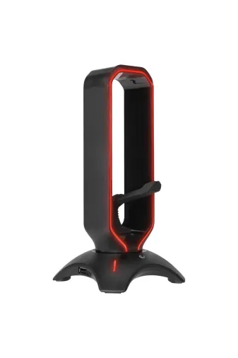Rampage Rm-h66 Guard Kulaklık Rm-H66 Guard Siyah Rgb Işıklı 2*usb Port Kulaklık Için Stand