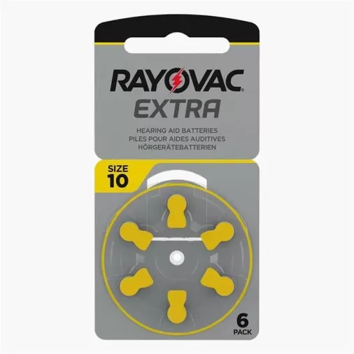Rayovac 10 Numara Kulaklık Pili (6'lı Paket)