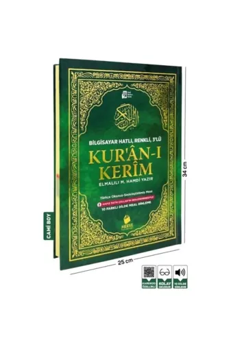 Rc-3 Türkçe Okunuşlu Kuranı Kerim Ve Meali Üçlü- Cami Boy Merve Yayınları
