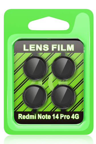Redmi Note 14 Pro 4G Raze Metal Kamera Lens - Siyah