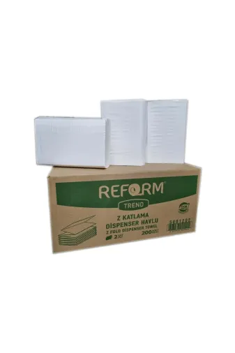 Reform OtelBukleti-6002 Z Katlama Dispenser Havlu Kağıt 12Li 200 Adet