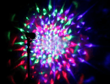 Renkli Led Döner Başlıklı Disko Ampulü