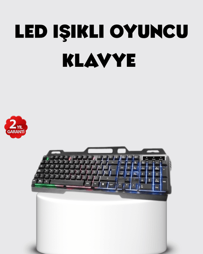 RGB Aydınlatmalı Klavye Mouse Seti – USB Bağlantılı, Türkçe Q, Ayarlanabilir DPI, Ergonomik Yapı