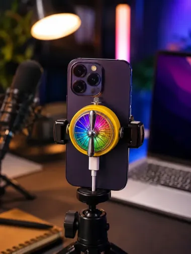Rgb Fanlı Mobil Oyun Soğutucusu Usb Type-c Uyumlu