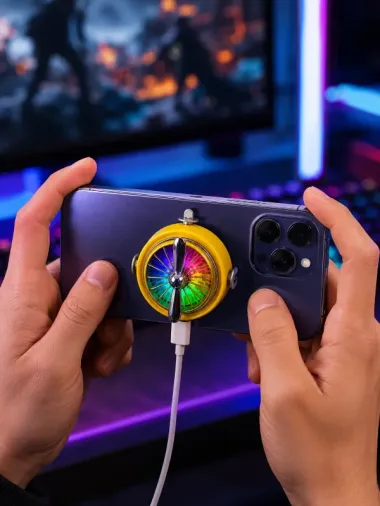 Rgb Işıklı Telefon Soğutucu Mobil Oyunlar İçin Kompakt