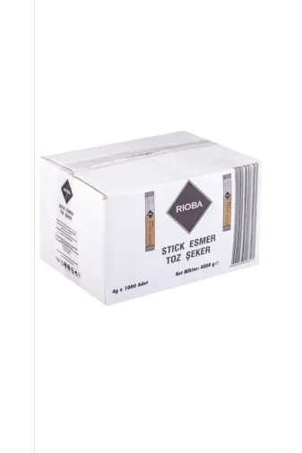 Rioba 54785845454 Esmer Toz Şeker Stick 1000 Adet (4Gr)