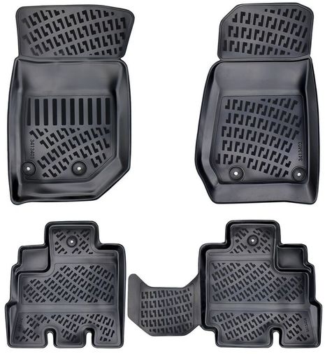 Rizline 44407784 Jeep Wrangler Rubicon Jk 4 Kapı 3D Havuzlu Paspas 2006-2017 Arası