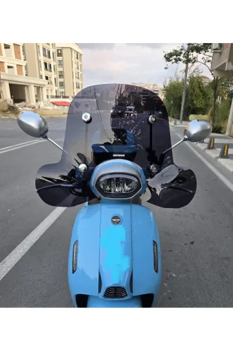 RKS LTR 125 Ön Cam 2023-2026 Model 45cm Siyah Renkli 4mm Elcikli APARATSIZ