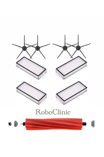 Roboclinic roborockq7sih9 adet Roborock Q7 Max / Q7 Max Plus Siyah Robot Süpürge Uyumlu 9Adet Yenileme Seti
