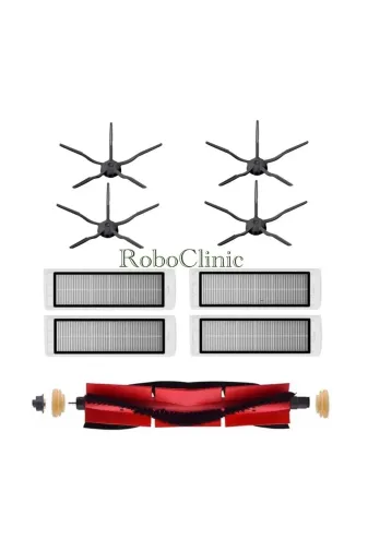 Roboclinic Roborocks5max9siyah Roborock S5 Max (Siyah) Robot Süpürge Uyumlu Ana Fırça,yan Fırça,hepa Filitre Yenileme Seti.