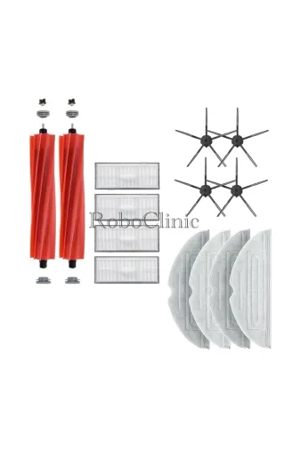 Roboclinic roborocks70081 Roborock S7-S7 Max Robot Süpürge Uyumlu Fırça,filtre,mop-14 Parça