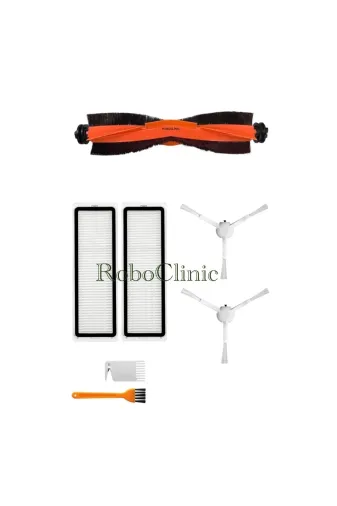 Roboclinic x10plus Xiaomi Robot Vacuum X10 Plus X20 Plus Uyumlu Yedek Fırça,hepa Filtre Seti-7 Parça