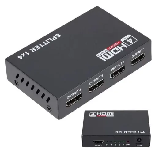 Rose Hdmı-104 1080i-1080p 3d 1x4 Port Hdmı 1.4v Dağıtıcı Splitter Çoklayıcı