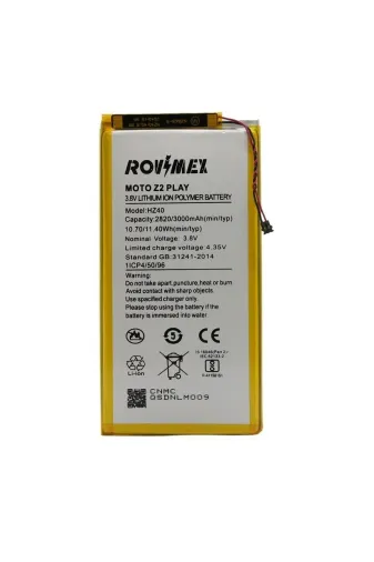 Rovimex tch-rvmx-bt-422 Motorola Moto Z2 Play Batarya Pil