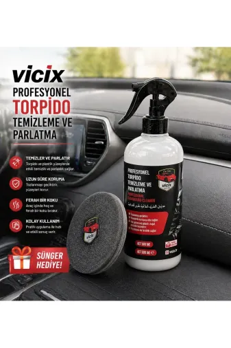 ROX KİMYA 1636 Torpido Temizleme Parlatma 500Ml + Sünger Hediye