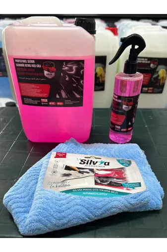 ROX KİMYA 21 Hizli Cila 3Lü Set +Hizli Cila 4 Lt+Hizli Cila 500 Ml+Cila Bezi 50X70Cm