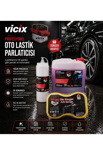 ROX KİMYA SET1567 Profesyonel Lastik Parlatma Jel 4 Lt 1 Adet