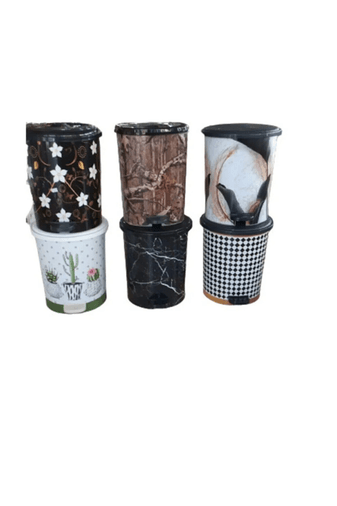 Royaleks Group RT-RYL-H-13979 Desenli Pedallı Çöp Kovası No:3 Royaleks-Mrd153