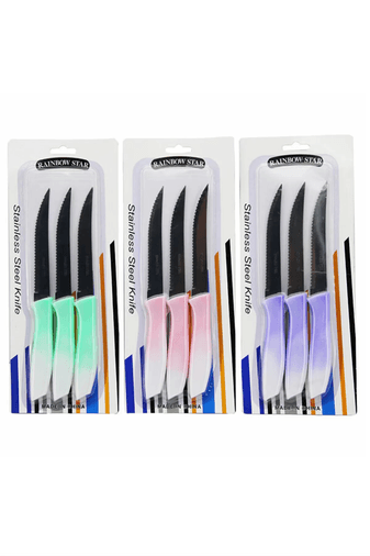 Royaleks Group RT-RYL-H-55971 3'lü Tırtıklı Meyve Bıçağı 1 Adet Royaleks-Clkn-1869