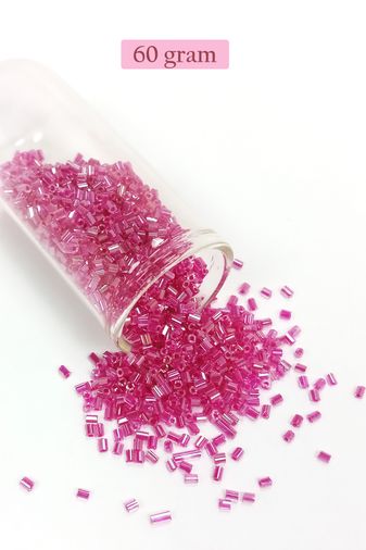 Royaleks RT-RYL-BN24095-32-60 Kesme Cam Boncuk 2Mm - 60 Gram - Şeffaf Pembe - Bnc382