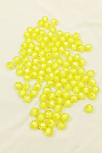 Royaleks RT-RYL-BN24097-05 Dünya Boncuk İçten Boncuklu Bileklik Çanta Boncuğu 10 Mm 50 Gr Sarı - Bnc464