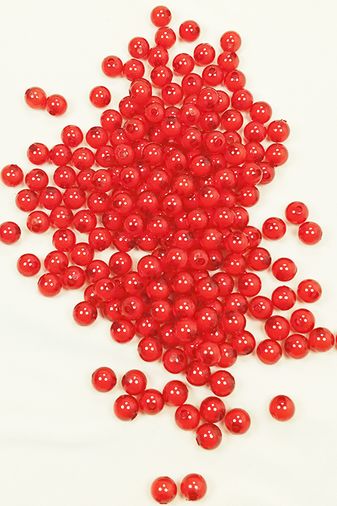 Royaleks RT-RYL-BN24098-07 Yuvarlak Boncuk İçten Boncuklu Bileklik Çanta Boncuğu 8 Mm 50 Gr Kırmızı - Bnc473