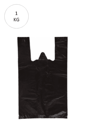 Royaleks RT-RYL-HMR10978 Siyah Atlet Poşet Küçük Boy 25X45 Cm Takriben 110 Adet 1 Kg