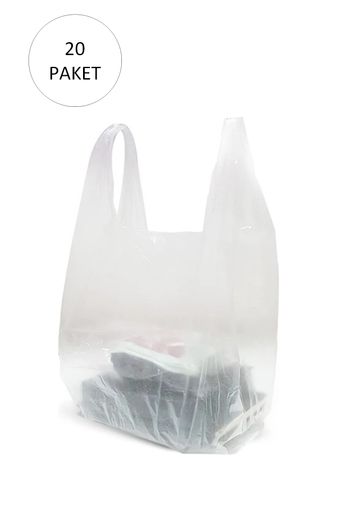 Royaleks RT-RYL-HMR11037 Şeffaf Atlet Poşet Küçük Boy 24X43 Cm 20 Paket Takriben 6.000 Adet