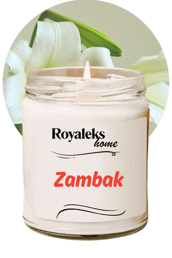 Royaleks RT-RYL-HMR24437 Doğal Özel Seri Kokulu Dekoratif Kavanoz Mum 210 Cc - Zambak Esansı - Ryl