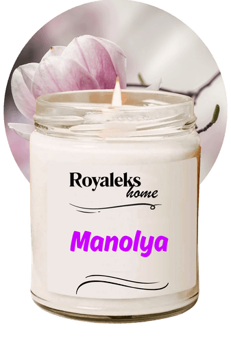 Royaleks RT-RYL-HMR24440 Doğal Özel Seri Kokulu Dekoratif Kavanoz Mum 210 Cc - Manolya Esansı - Ryl