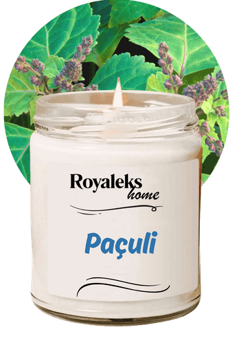 Royaleks RT-RYL-HMR24441 Doğal Özel Seri Kokulu Dekoratif Kavanoz Mum 210 Cc - Paçuli Esansı - Ryl
