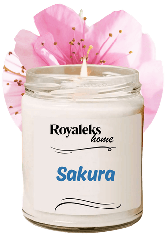 Royaleks RT-RYL-HMR24442 Doğal Özel Seri Kokulu Dekoratif Kavanoz Mum 210 Cc - Sakura - Ryl