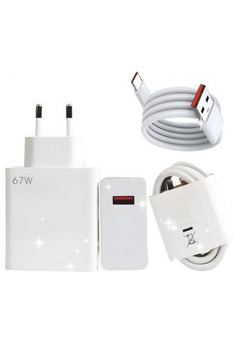 Royaleks RT-RYL-PRSAECH467WST Type-C 67W (Watt) Ultra Hızlı Şarj Aleti Adaptör Kablo Set
