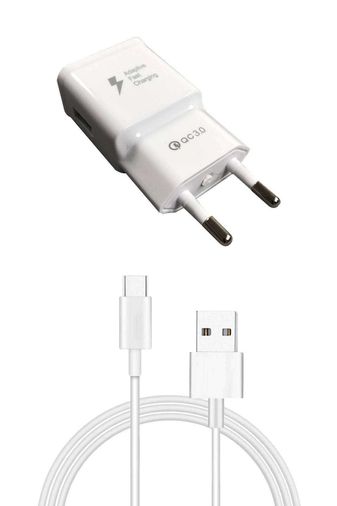 Royaleks RT-RYL-TLFMUH1005 Android Type-C Uçlu Hızlı Şarj Aleti 3.1A 1 Metre Kablolu Hızlı Şarj Cihazı