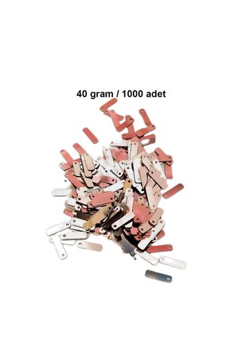 RT-RYL-B-0022-40 Açık Kırmızı 15 X 5 Mm Dantel Oya Yazma Halhal Abiye Lazer Kesim Pul 1000 Adet / 40 Gram