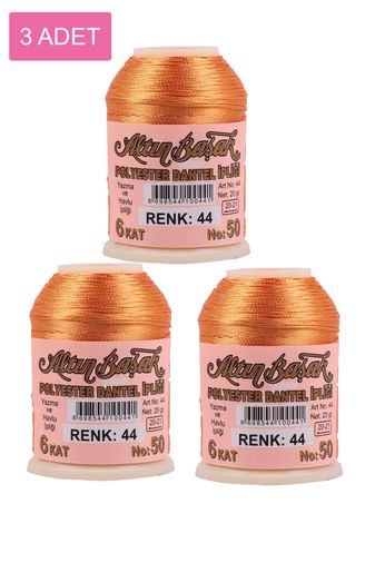 RT-RYL-HMR16725 3 Adet Altınbaşak Oya Ve Dantel İpi 20 Gr - Royaleks - No: 044