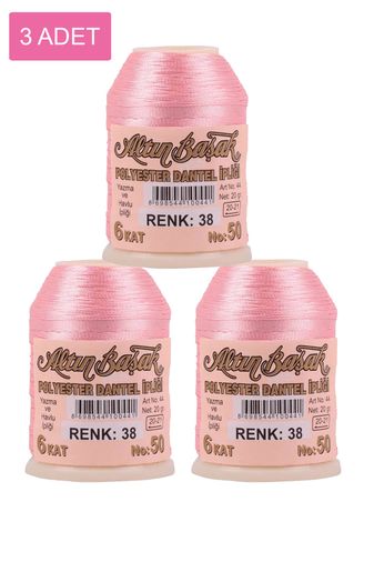 RT-RYL-HMR16778 3 Adet Altınbaşak Oya Ve Dantel İpi 20 Gr - Royaleks - No: 038