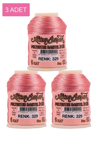 RT-RYL-HMR16797 3 Adet Altınbaşak Oya Ve Dantel İpi 20 Gr - Royaleks - No: 329