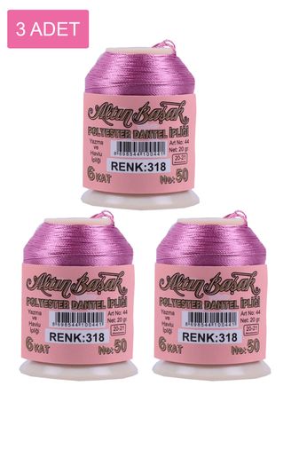 RT-RYL-HMR16805 3 Adet Altınbaşak Oya Ve Dantel İpi 20 Gr - Royaleks - No: 318