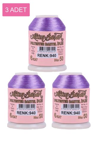 RT-RYL-HMR16819 3 Adet Altınbaşak Oya Ve Dantel İpi 20 Gr - Royaleks - No: 940