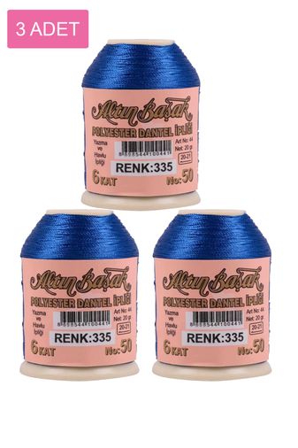 RT-RYL-HMR16832 3 Adet Altınbaşak Oya Ve Dantel İpi 20 Gr - Royaleks - No: 335