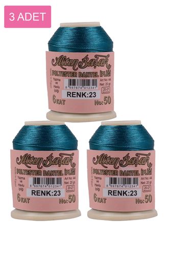 RT-RYL-HMR16846 3 Adet Altınbaşak Oya Ve Dantel İpi 20 Gr - Royaleks - No: 023